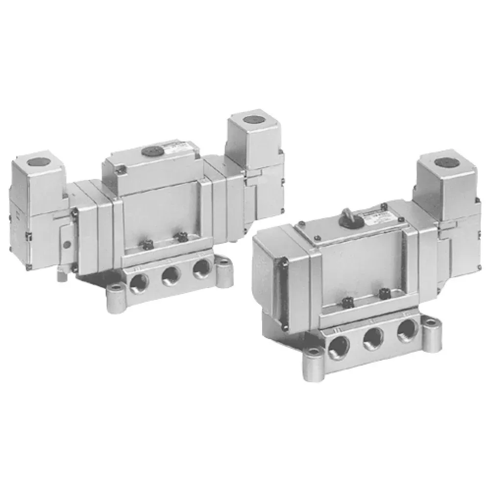 Van điện từ 5 cổng cỡ lớn VP4250-031D - VP4□50/4□70 Series